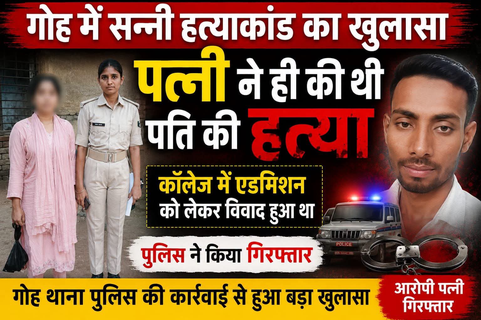 औरंगाबाद जिले के गोह थाना क्षेत्र के तुलसी बिगहा में 4 जुलाई की रात हुई सन्नी कुमार की हत्या का पुलिस ने खुलासा कर दिया है।